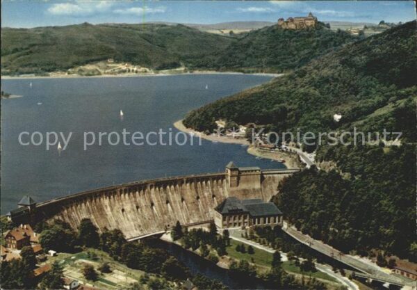 Waldeck Edersee Edertalsperre Sperrmauer Stausee Schlos