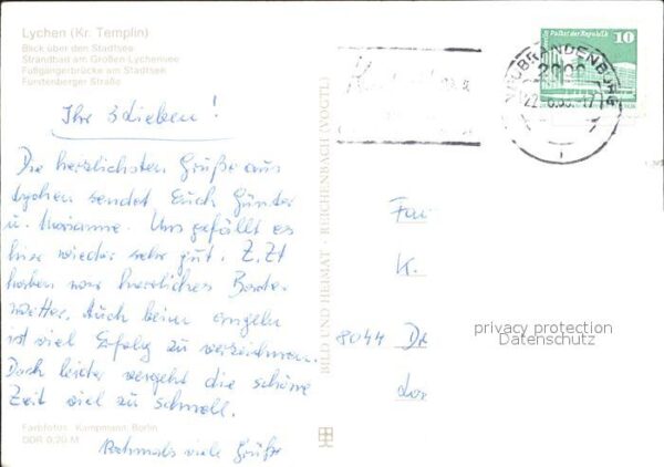 Lychen Stadtsee Strandbad Grosser Lychensee Fu – Bild 2