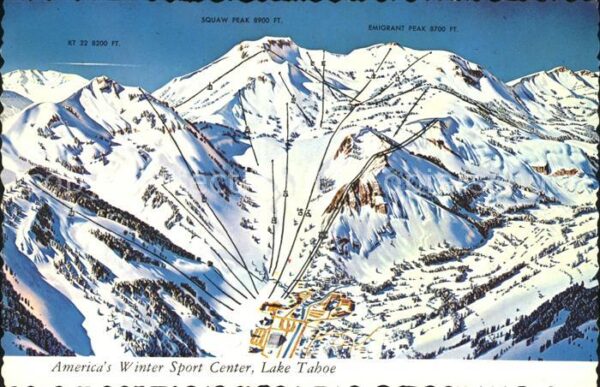 Lake Tahoe California Americas Winter Sport Center Squaw Vall