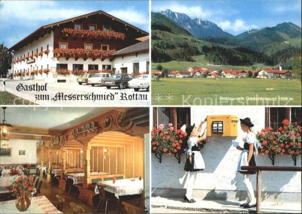 Rottau Chiemgau Gasthof zum Messerschmied Restaurant Tr