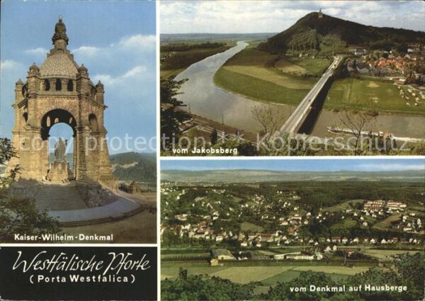 Porta Westfalica Kaiser Wilhelm Denkmal Jakobsberg Weser