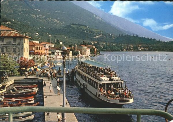 Malcesine Lago di Garda Imbarcadero Landungsbrücke Ausflugsdamp