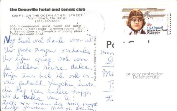 Miami Beach Fliegeraufnahme The Deauville-Hotel and – Bild 2