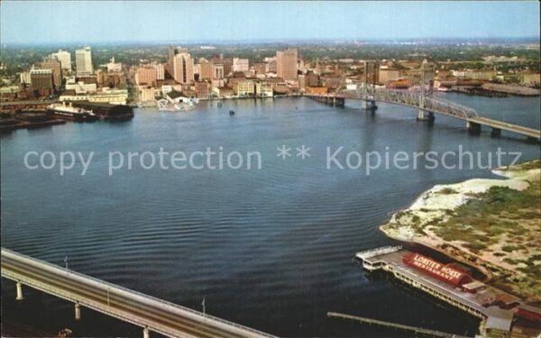 Jacksonville Florida Fliegeraufnahme Across the St. Johns