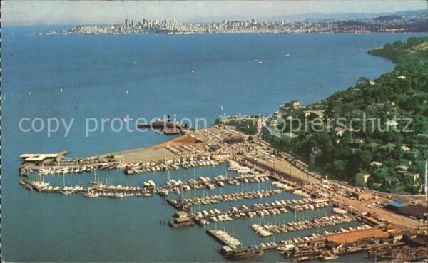 Sausalito Fliegeraufnahme Hafen near of San-Franc
