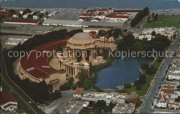 San Francisco California Fliegeraufnahme Palace of fine Arts