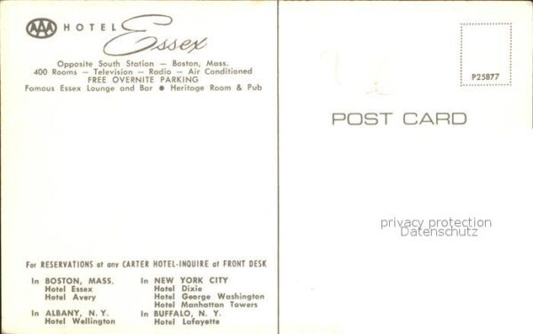 Boston Massachusetts Hotel Essex – Bild 2
