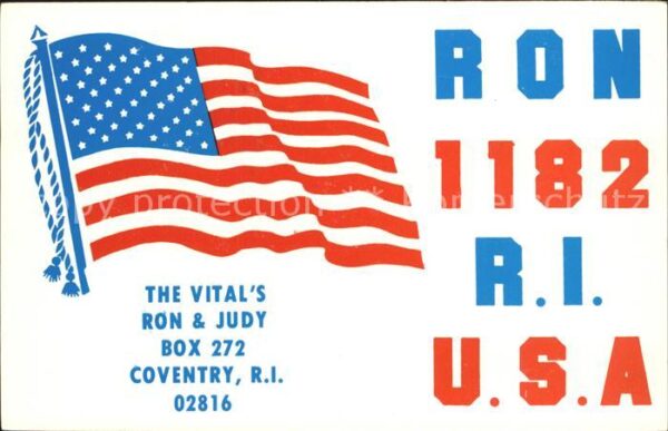 Coventry Rhode Island RON 1182 R.I. USA