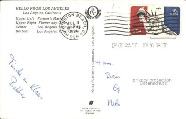 Los Angeles California Fliegeraufnahme Farmers Markt – Bild 2