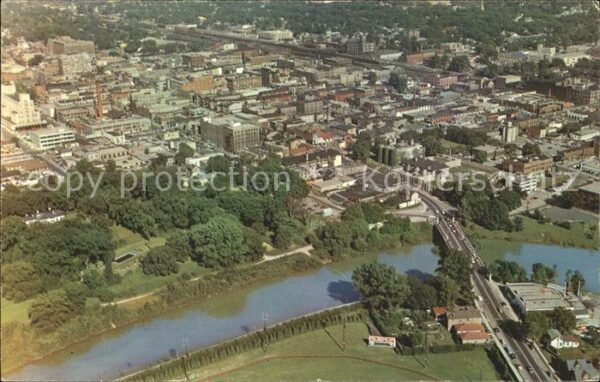 London Ontario Fliegeraufnahme Labatt Park an Thames