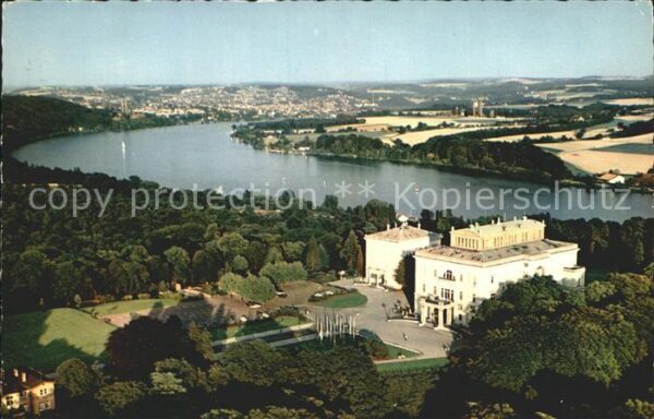 Essen Bad Villa Hügel mit Baldeneysee Fliegeraufn