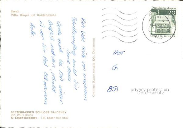 Essen Bad Villa Hügel mit Baldeneysee Fliegeraufn – Bild 2