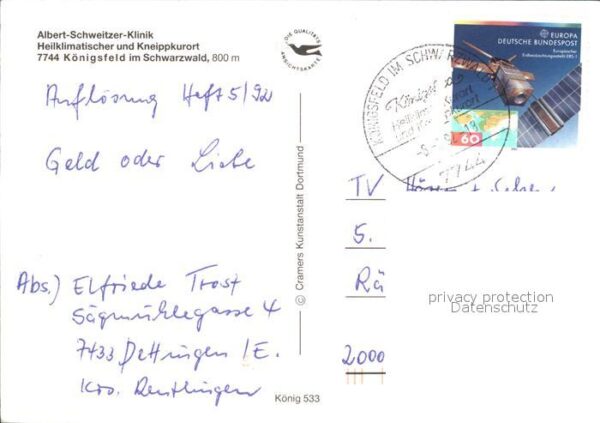 Koenigsfeld Schwarzwald Albert Schweizer Klinik – Bild 2