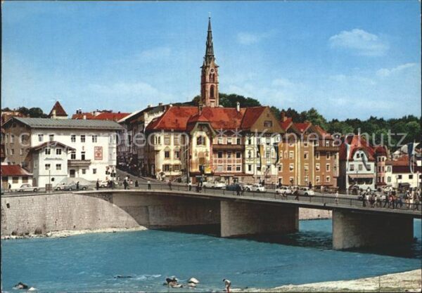 Bad Toelz Martkstrasse Isarbrücke Marienstift