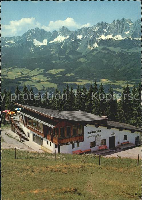 St Johann Tirol Bergstation Angerer Alm mit Wildem Kais