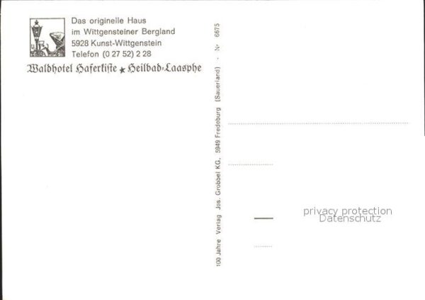 Kunst-Wittgenstein Waldhotel Haferkiste Heilbad Laasphe – Bild 2