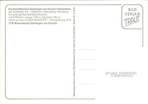 Geislingen Kocher Kochertalbrücke – Bild 2