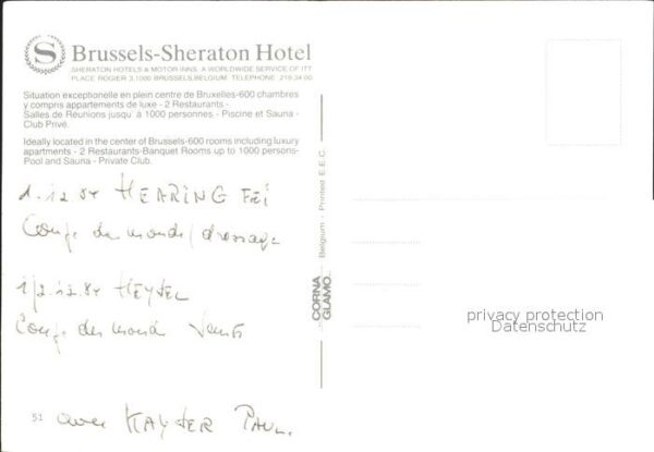 Bruessel Bruxelles Sheraton Hotel am Abend – Bild 2