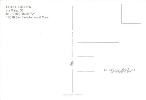 San Bartolomeo al Mare Hotel Europa – Bild 2