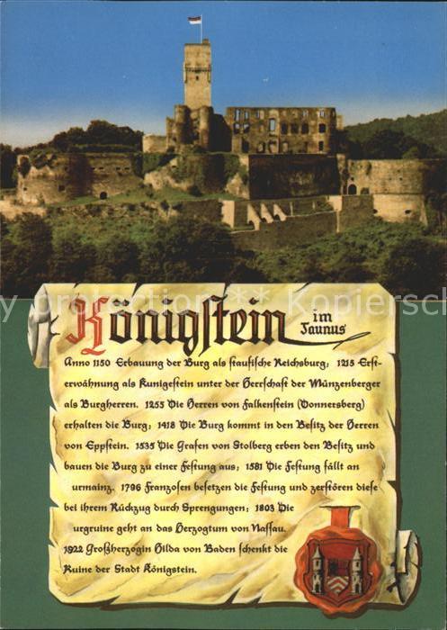 Koenigstein Taunus Burg Königstein