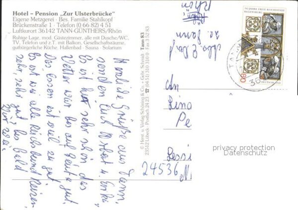 Tann Rhoen Hotel Pension Zur Ulsterbrücke – Bild 2