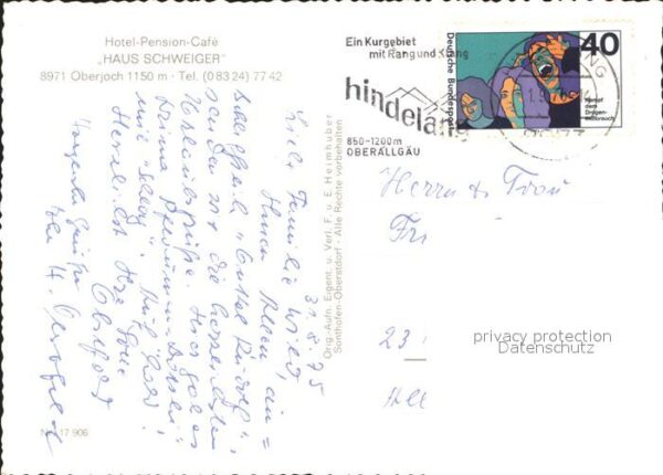 Oberjoch Hotel Pension Cafe Haus Schweiger – Bild 2