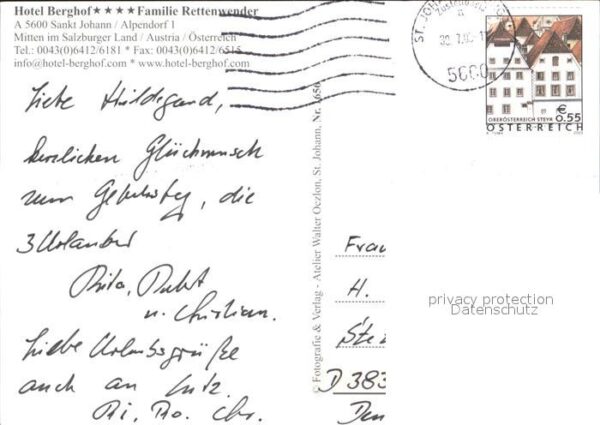 Sankt Johann Pongau Hotel Berghof – Bild 2