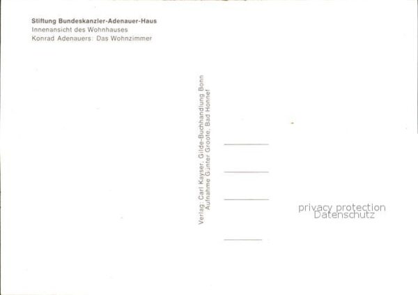 Rhoendorf Stiftung Bundeskanzler Adenau Haus – Bild 2