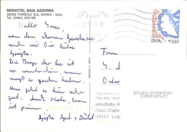 Torbole Lago di Garda Seehotel Baia Azzura – Bild 2