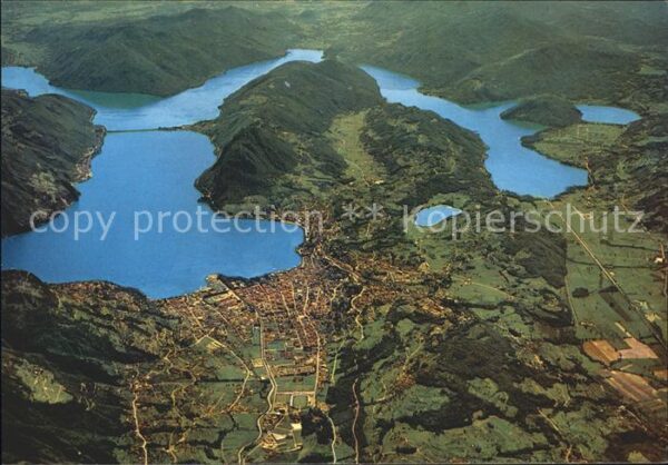 Lago di Lugano TI Fliegeraufnahme