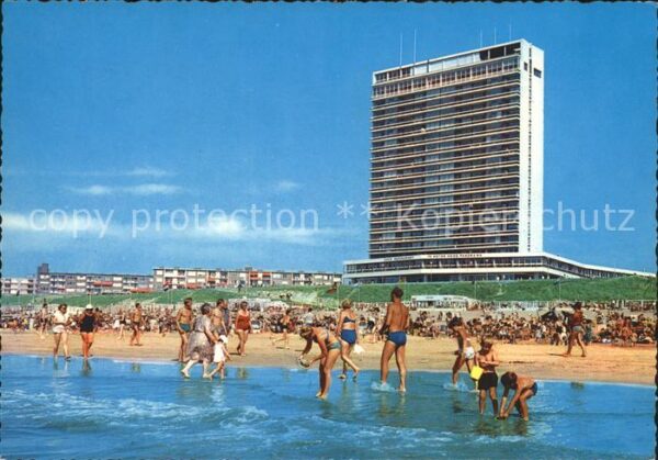 Zandvoort Holland Strand met Bouwes Palace