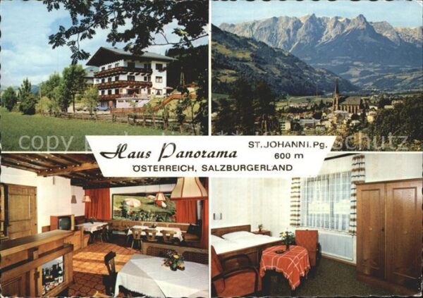 Salzburg Oesterreich Haus Panorama St. Johanni.PG.