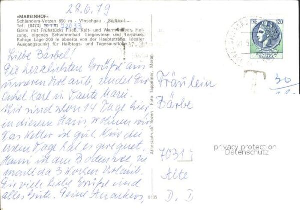 Vinschgau Val Venosta Marienhof Garni – Bild 2