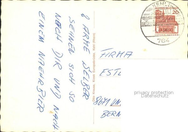 Kehl Rhein mit Strassburger Münster Europahaus und – Bild 2