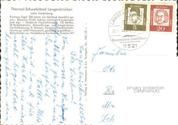 Heidelberg Neckar Thermal Schwefelbad Langenbrücken – Bild 2