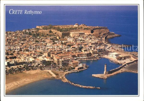 Kreta Crete Fliegeraufnahme mit Hafen
