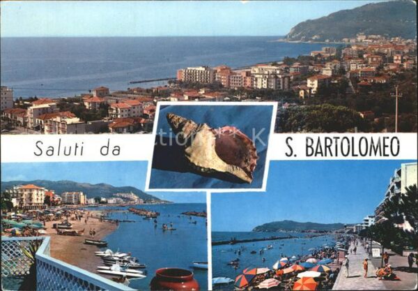 S Bartolomeo al Mare Ligurien Strand Fliegeraufnahme