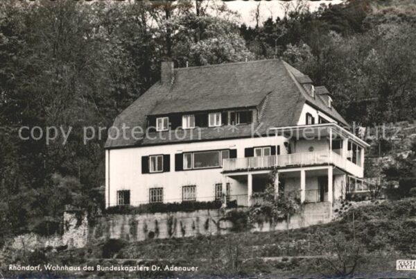 Rhoendorf Wohnhaus Bundeskanzlers Dr. Adenauer