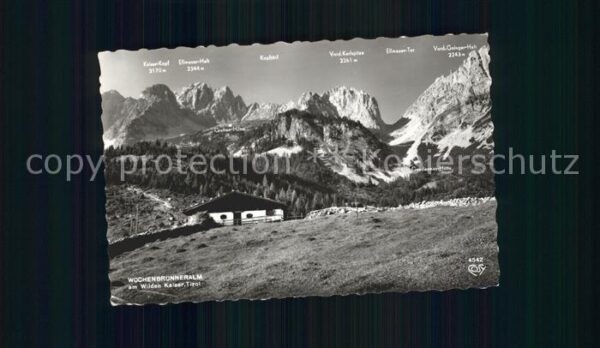 Wilder Kaiser Wochenbrunneralm Kaiser-Kopf Ellmauer-H