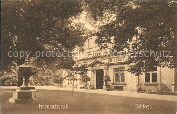 Friedrichsruh Aumuehle Schloss