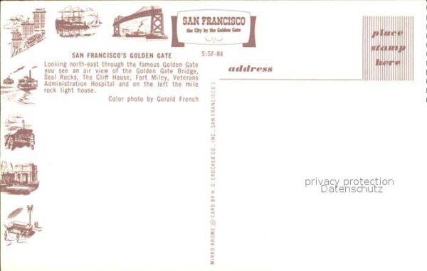 San Francisco California Golden Gate – Bild 2
