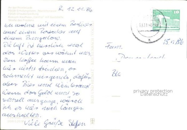 Roebel Mueritz Promenade FDGB Erholungsheim Muritzterr – Bild 2