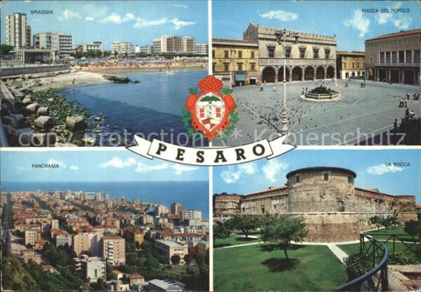 Pesaro Piazza Popolo Spiaggia Rocca