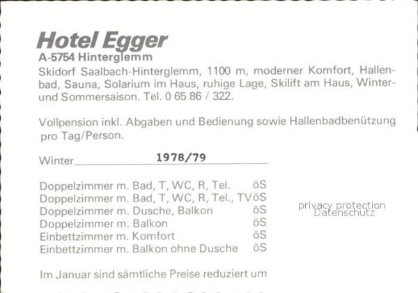Hinterglemm Saalbach Hotel Egger Skischule – Bild 2