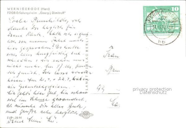 Wernigerode Harz FDGB Erholungsheim Georgij Dimitroff – Bild 2