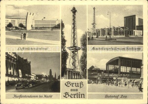 Berlin Ausstellungshallen Funkturm Bahnhof Zoo