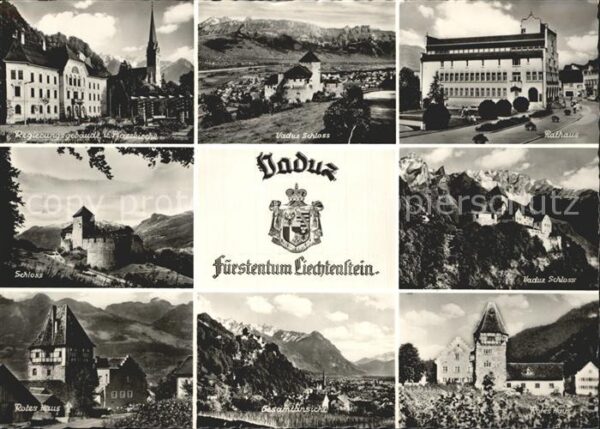 Vaduz Schloss Rathaus rotes Haus