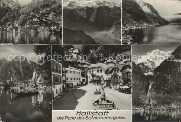 Hallstatt Austria Brunnen Alpen See