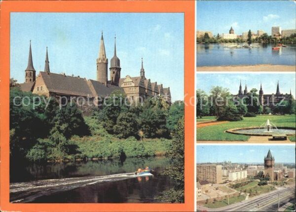 Merseburg Saale Schlossbergensemble Gotthardteich