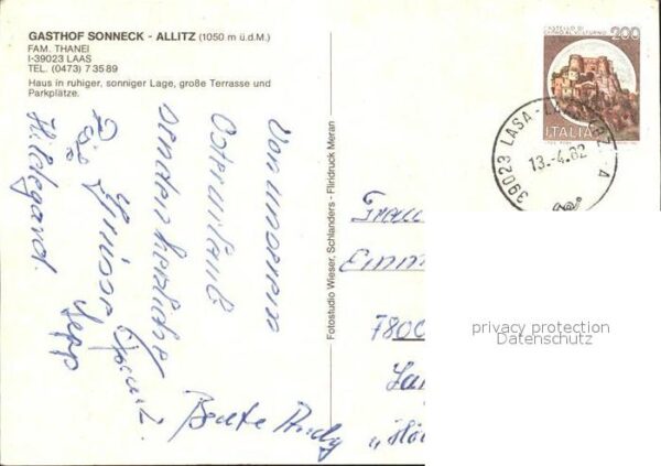 Laas Vinschgau Gasthof Sonneck Allitz – Bild 2